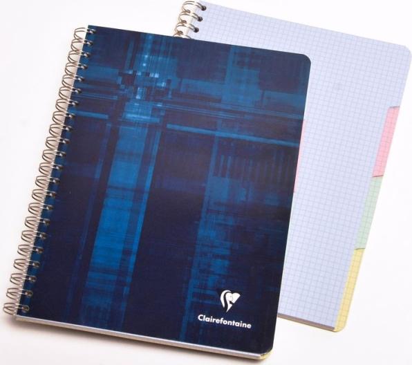 Produktbild Clairefontaine Spiralheft mit Register (11 x 17 cm, Kariert, Harter Einband)