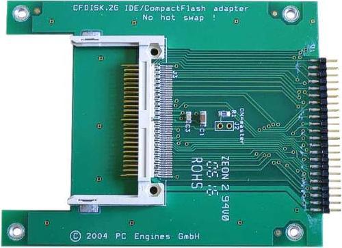 Image du produit PC Engines CF2G - Adaptateur IDE vers CompactFlash, 44 broches / 2.5