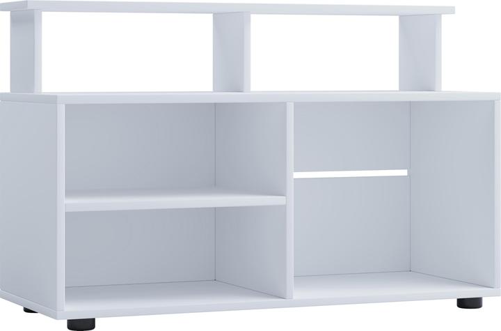 Produktbild VCM Holz TV Lowboard Fernsehschrank Konsole Fernsehtisch Fernseh Glas Balansia (90 x 36 cm)