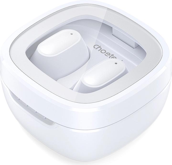 Actual product image Choetech MEMS wireless TWS Bluetooth 5.3 headphones - white (8 h, Wireless)