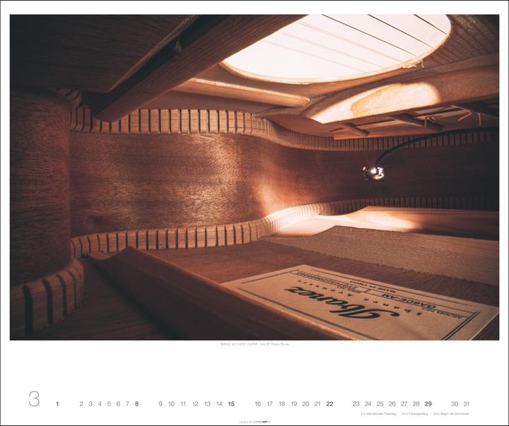 Immagine prodotto Architecture in Music Kalender 2026 - Musikinstrumente von innen (55 x 46 cm, Tedesco)