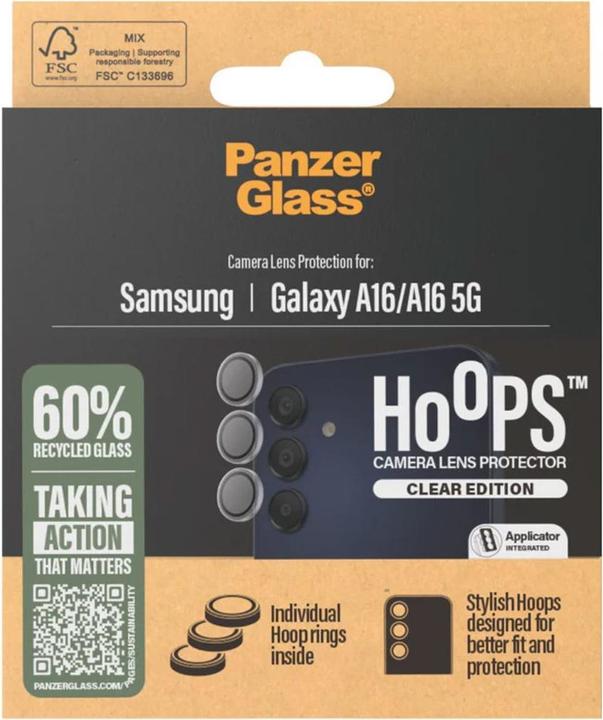 Image du produit PanzerGlass Hoops Camera Lens Protector (1 pièce(s), Samsung Galaxy A16 5G, Samsung Galaxy A16)