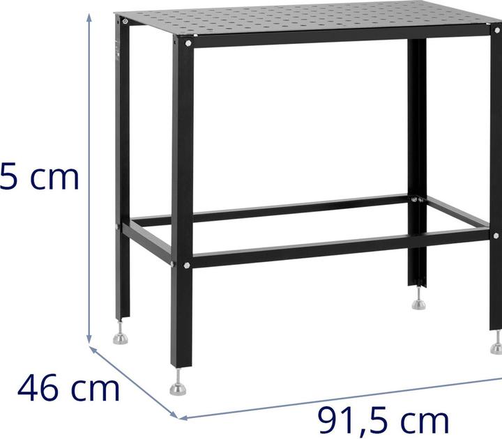 Actual product image Stamos Schweisstisch Lochplatte Lochtisch Schweissen 100 kg 91,5 x 46 cm Karbonstahl