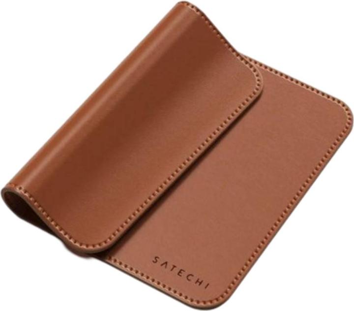 Actual product image Satechi Vegan-Leather Premium Mouse Pad Brown