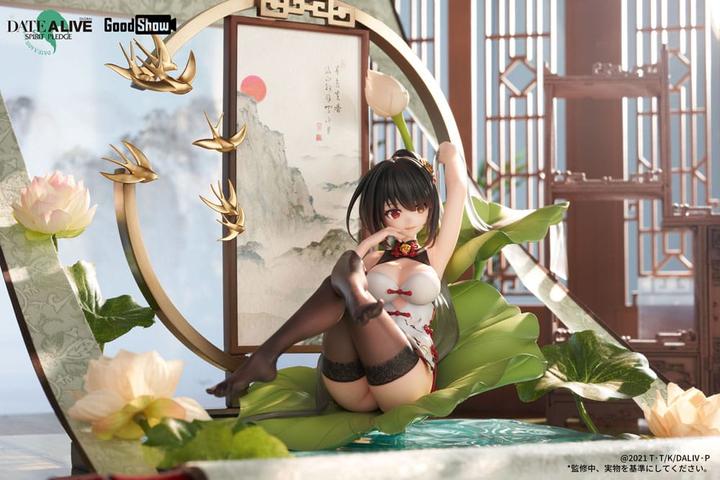 Actual product image GoodShow Date A Live: Spirit Pledge PVC Statue 1/7 Kurumi Tokisaki Ink Black China Dress Ver. 22 cm
