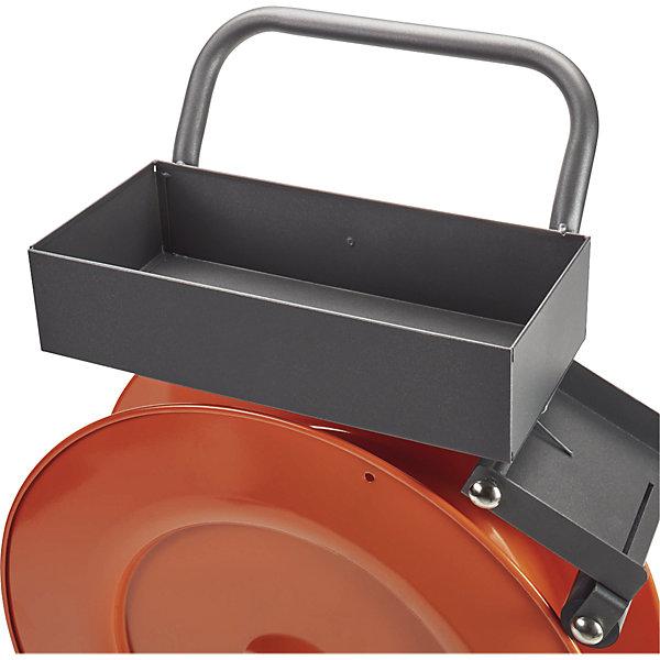 Image du produit kaiserkraft Dévidoir, pour feuillard en acier, PET ou PP, mobile, avec bac de rangement. (1 pièce(s))