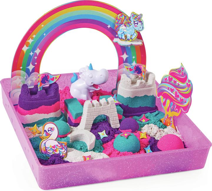 Actual product image Spin Master Kinetic Sand Unicorn Kingdom Playset