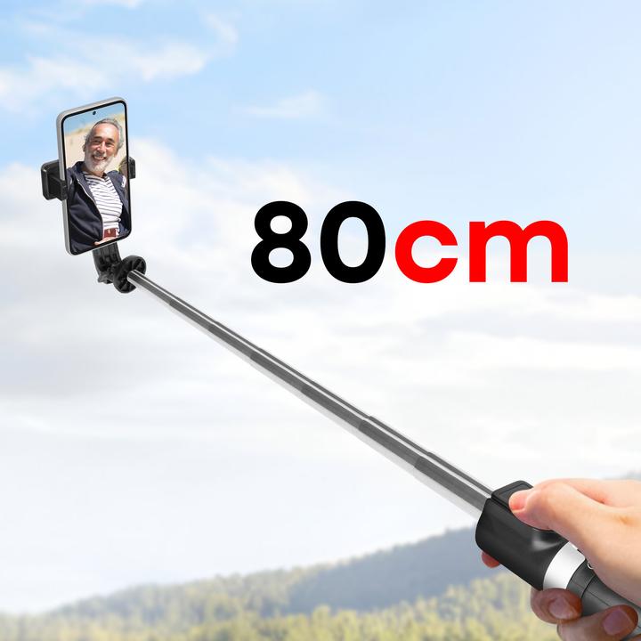 Immagine prodotto xO bastone per selfie Treppiede Bluetooth SS10 nero 80 cm
