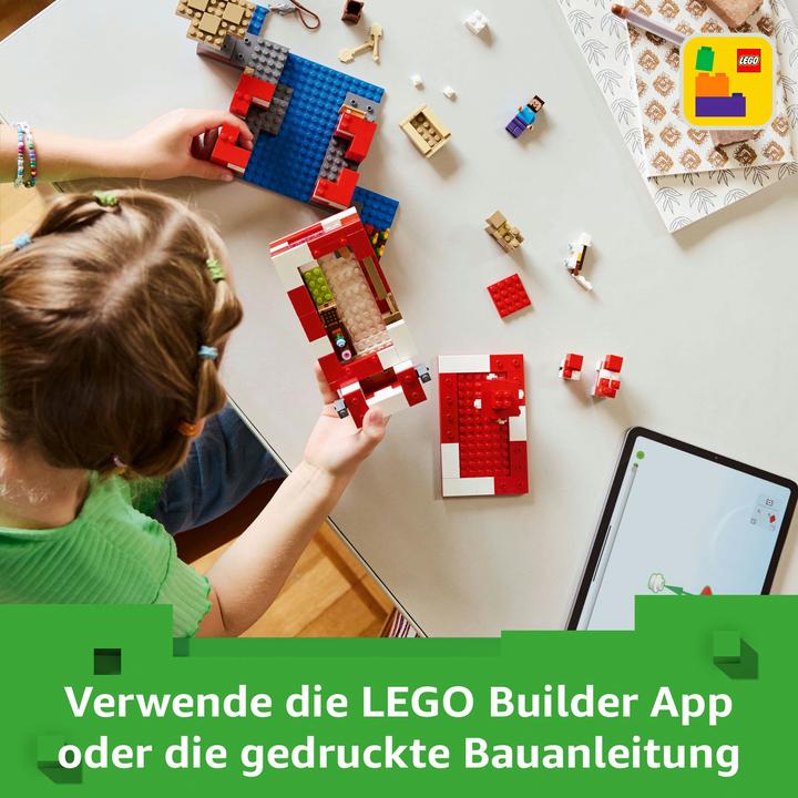 Immagine prodotto LEGO Das Pilzkuh-Haus (21270, LEGO Minecraft)