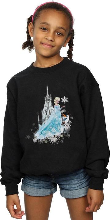 Actual product image Disney Girls Frozen Elsa And Olaf Winter Magic Sweatshirt (116)
