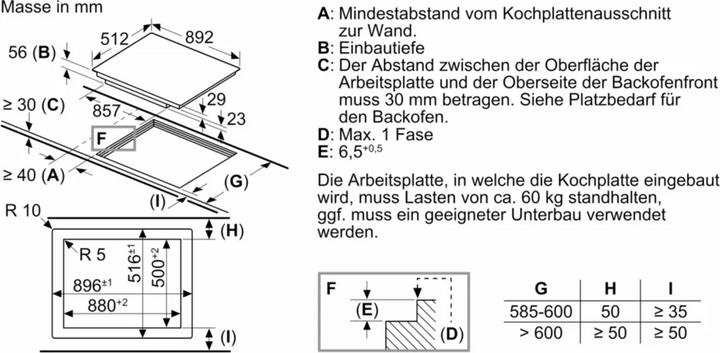 Produktbild Bosch Hausgeräte PXV901DV1E Serie 8 Induktionskochfeld 90 cm Schwarz