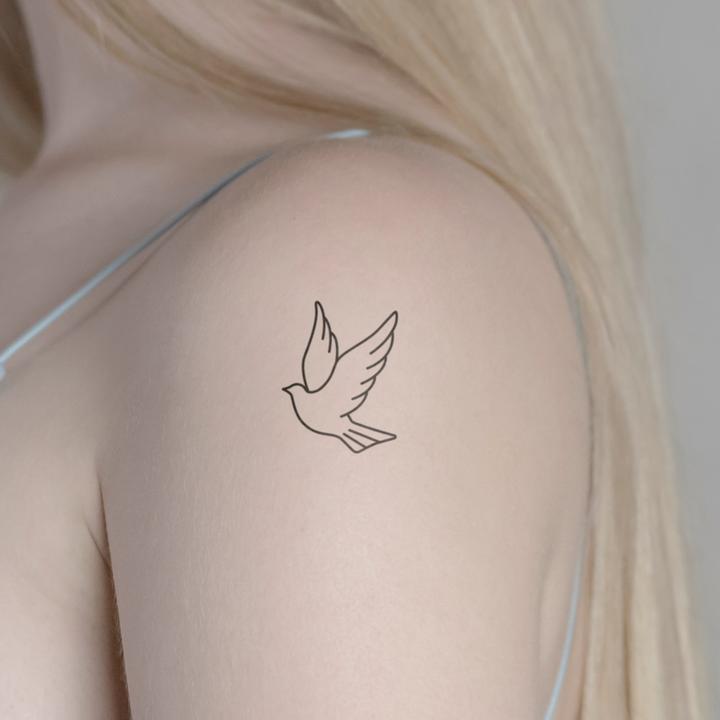 Immagine prodotto minink Tatuaggio temporaneo - Colomba bianca