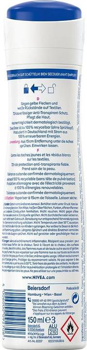 Produktbild NIVEA Black & White Invisible Clear (Spray, 150 ml)