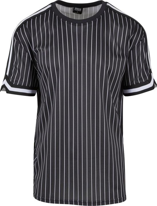 Urban Classics Oversized Striped Mesh Tee - 138093