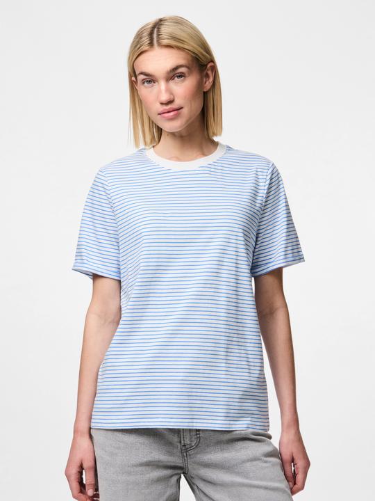Produktbild Pieces Pcria Ss Fold Up Tee Stripes Noos Bc (XS)