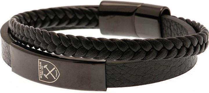 Produktbild West Ham United FC Wappen Armband Leder (20 cm, 100% synthetisches Material)