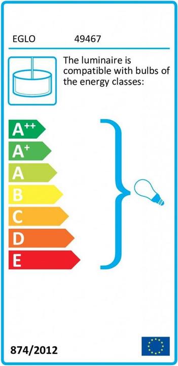 Label énergétique EGLO Priddy (E27)