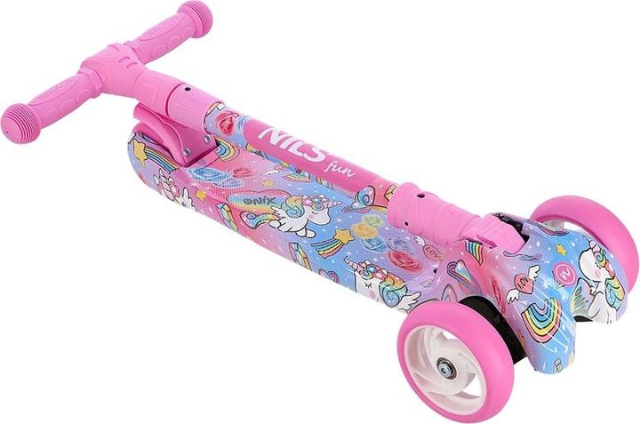 Actual product image Nils Fun Hlb15 Pink LED Kids Scooter