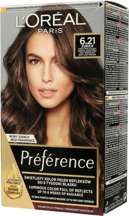 Actual product image L'Oréal Paris L'Oréal Preference Hair Dye 6.21 Opera (6.21 Opera)