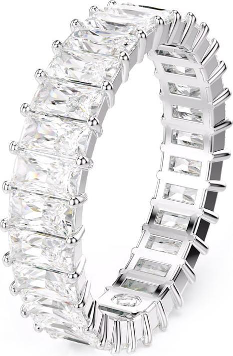 Produktbild Swarovski Matrix Ring Baguette Schliff Weiss (60)