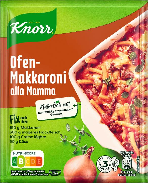 Image du produit Knorr Fix Macaronis au four alla mamma (48 g)