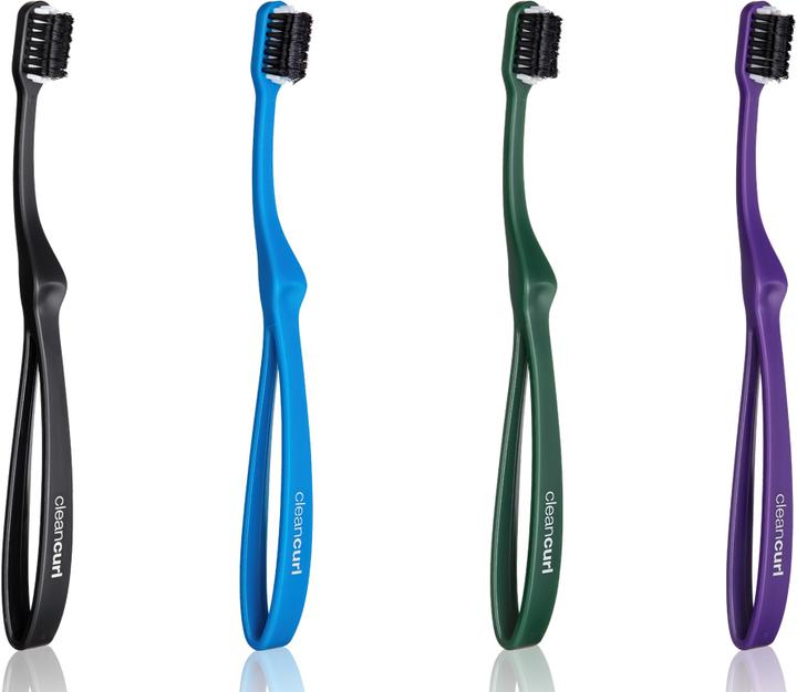 Image du produit Edel + White CleanCurl Curved brosse à dents (Moyen, 1 x)