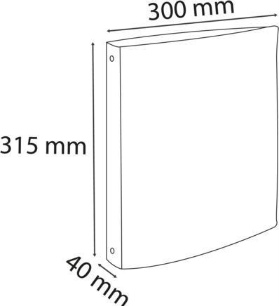 Actual product image Exacompta Ring binders (A4, 25 mm, 1 Piece)