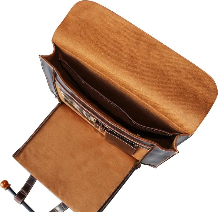 Immagine prodotto Only-Bags.Store Cartella in vera pelle, borsa per laptop, borsa a tracolla per l'ufficio, regalo di Natale (14")