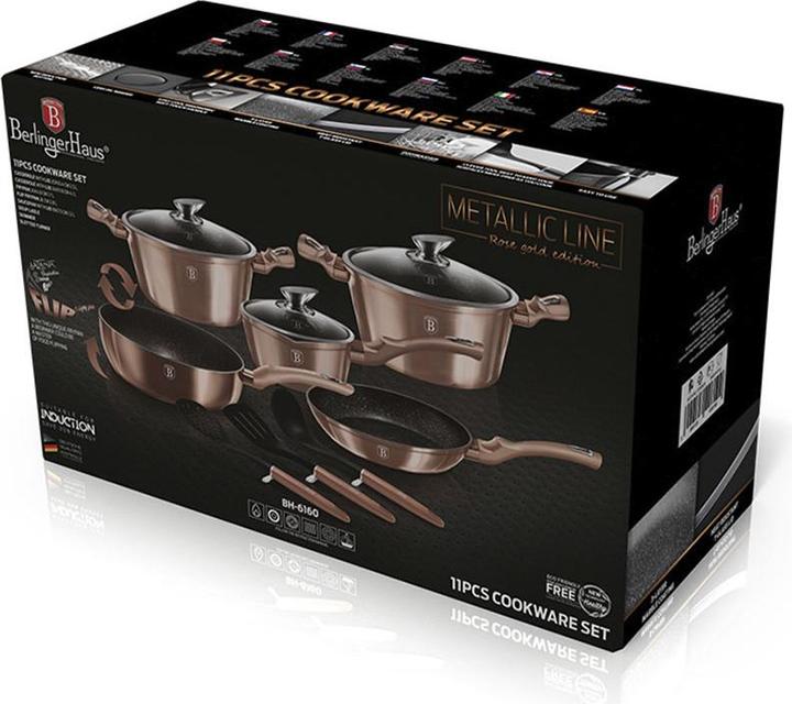 Produktbild BerlingerHaus BH-6160 Granit Topfset (24 cm, Kochtopf, Aluminium)