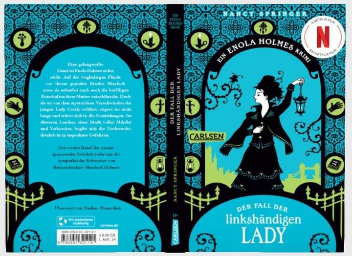 Image du produit Enola Holmes: Der Fall der linkshändigen Lady (Allemand, Nancy Springer, 2024)