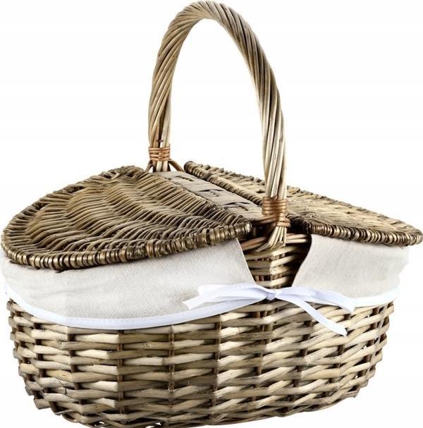 Produktbild Kesper Shoppingkorb Weide mit Textilfutter 40x28x36 cm