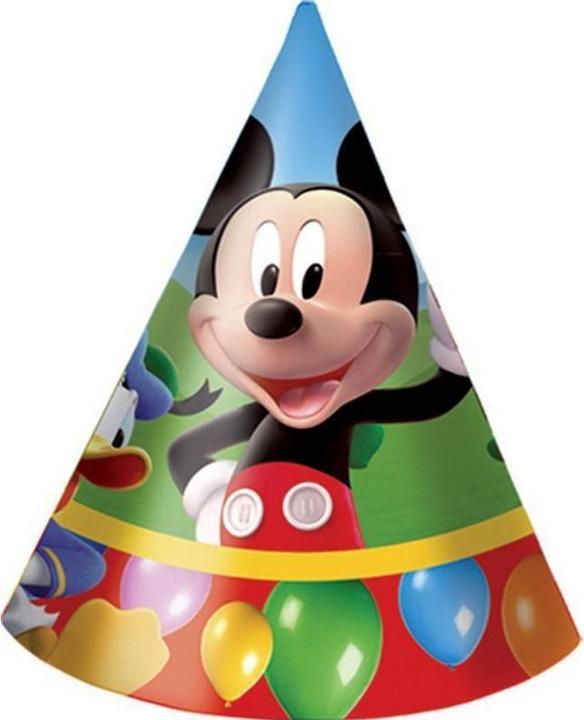 Actual product image Mickey Mouse Club House Party Hats (Pack of 6)