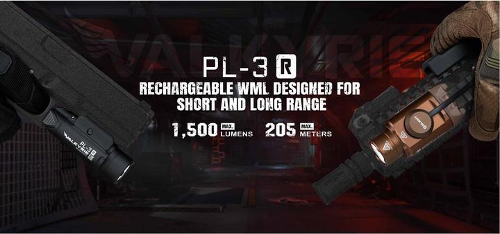 Actual product image Olight PL-3R Valkyrie weapon lamp (1500 lm)