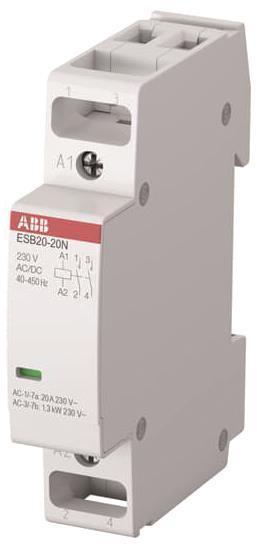 Actual product image ABB Inst. contactor 230V 20A 2S/0OE hum-free ESB20-20N-06