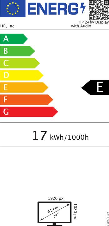 Etichetta energetica HP 24fw (1920 x 1080 pixel, 23.80")