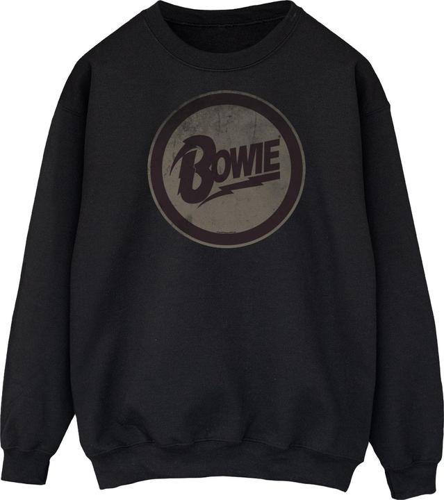 Actual product image David Bowie Mens Circle Logo Sweatshirt (L)
