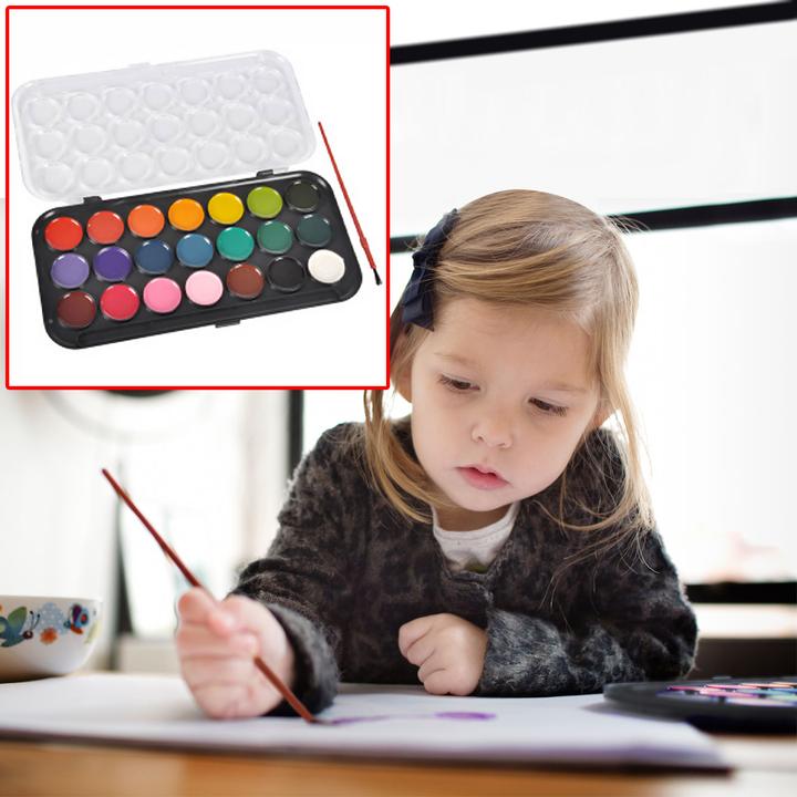 Image du produit Seurat Aquarelle, palette de 21 couleurs et pinceau (Multicolore)