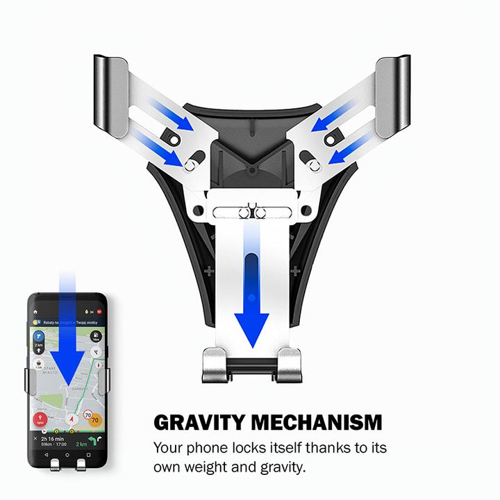 Immagine prodotto Crong Gravity Auto-Clip CRG-CH4-BLK Supporto per auto