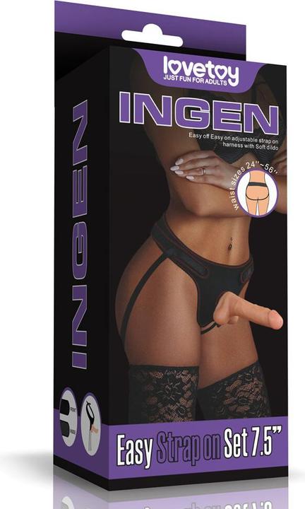 Immagine prodotto Lovetoy Easy Strap-on Set 19cm Dildo