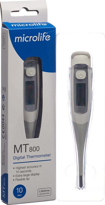 Image du produit Microlife thermomètre digital flexible tip MT 800 10 secondes (Sans contact)