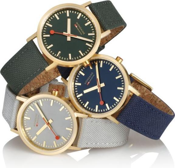 Actual product image Mondaine Classic - Inspired by nature - IP Gold (Analogue wristwatch, 36 mm)
