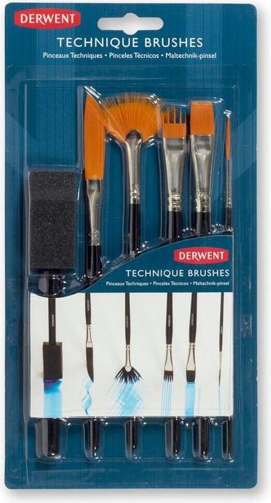Image du produit Derwent Techniques Brush Set, 6 pc