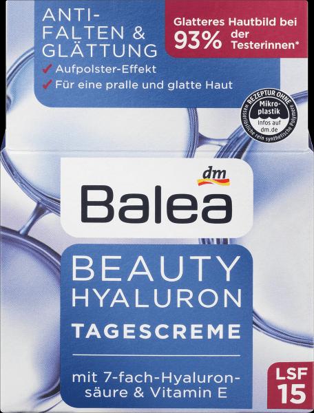 Produktbild dm Balea Beauty Hyaluron Tagescreme (50 ml, Tagescreme, SPF 15)