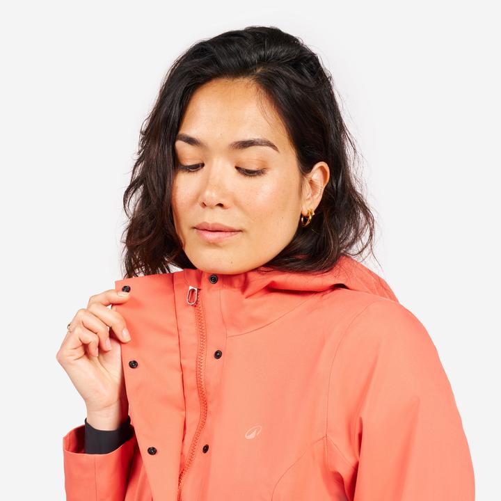 Produktbild Tribord Women’s long waterproof raincoat - Sailing 500 brick (S)