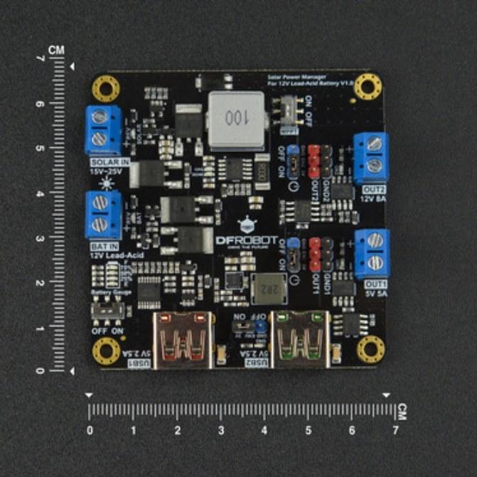 Image du produit DFRobot Gestionnaire d'énergie solaire pour batteries au plomb 12V