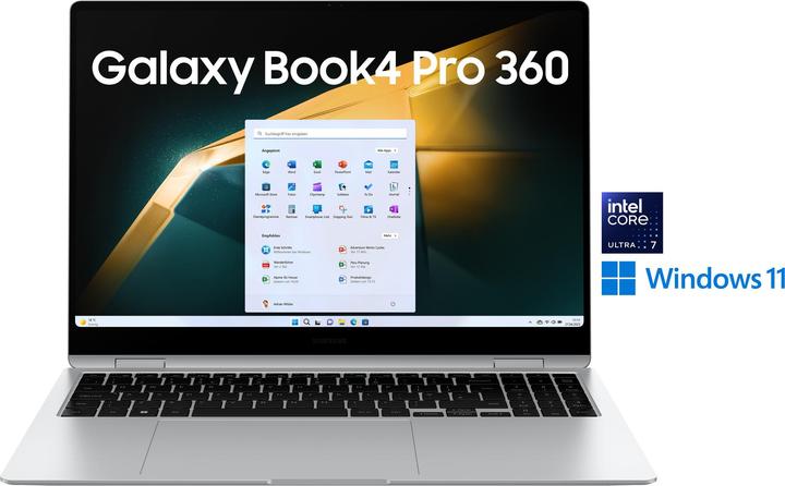 Produktbild Samsung Galaxy Book4 Pro 360 (16", Intel Core Ultra 7 155H, 16 GB, 512 GB, DE)