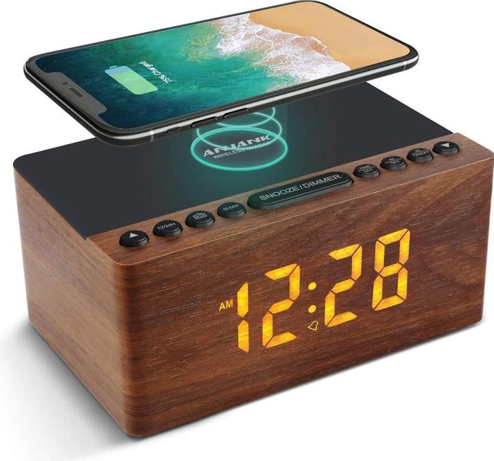 Image du produit Anjank Radio-réveil numérique avec fonction de charge adaptative