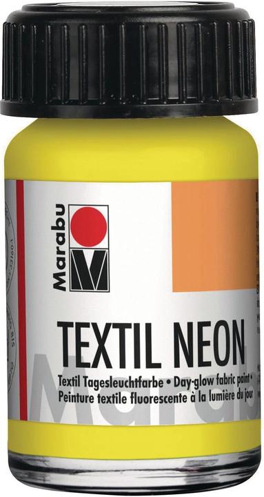 Produktbild Marabu Textilfarbe Neon UV 15 ml Neongelb (Neongelb, 15 ml)