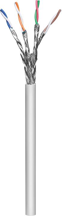 Actual product image MicroConnect S/FTP CAT6a 50m Grey, LSZH (S/FTP, CAT6a, 50 m)