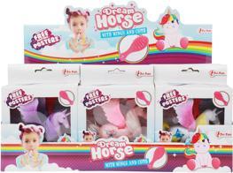 Actual product image Toi-Toys Dream Horse Unicorn Play Figure Pegasus with Brush